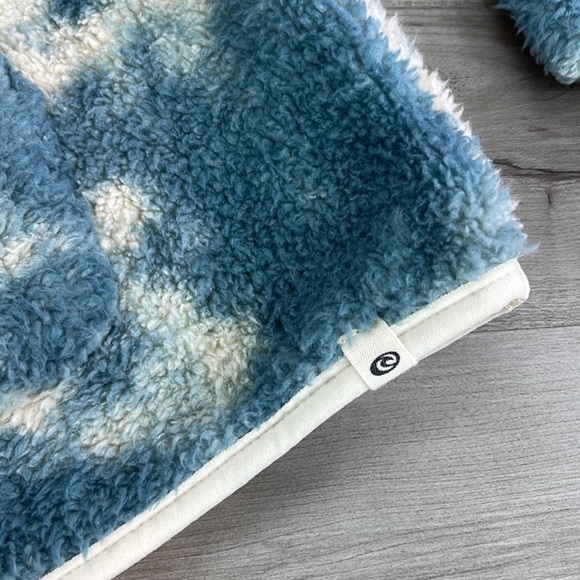 🔆RIP CURL🔆 DRIFTER TIE DYE POLAR FLEECE JACKET SWEATER - Picture 12 of 15